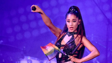 Ariana Grande Celebrates London Pride With Kylie Minogue’s ‘Padam Padam’